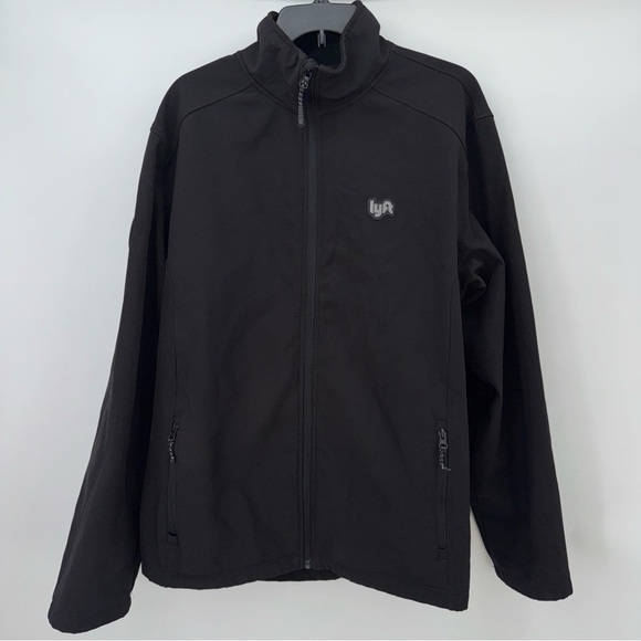 lyft Other - Lyft 1K Rides Softshell Jacket Men's 2XL Fleece Lined Black